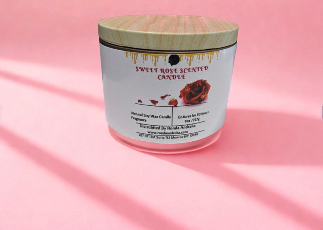 Sweet Rose Scented Candle