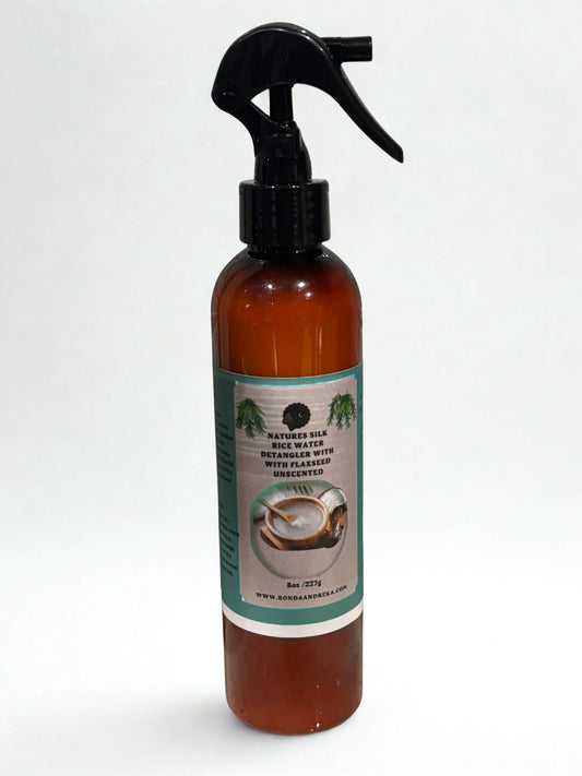 Nature’s Silk Rice Water Detangler with Flaxseed(Unscented)